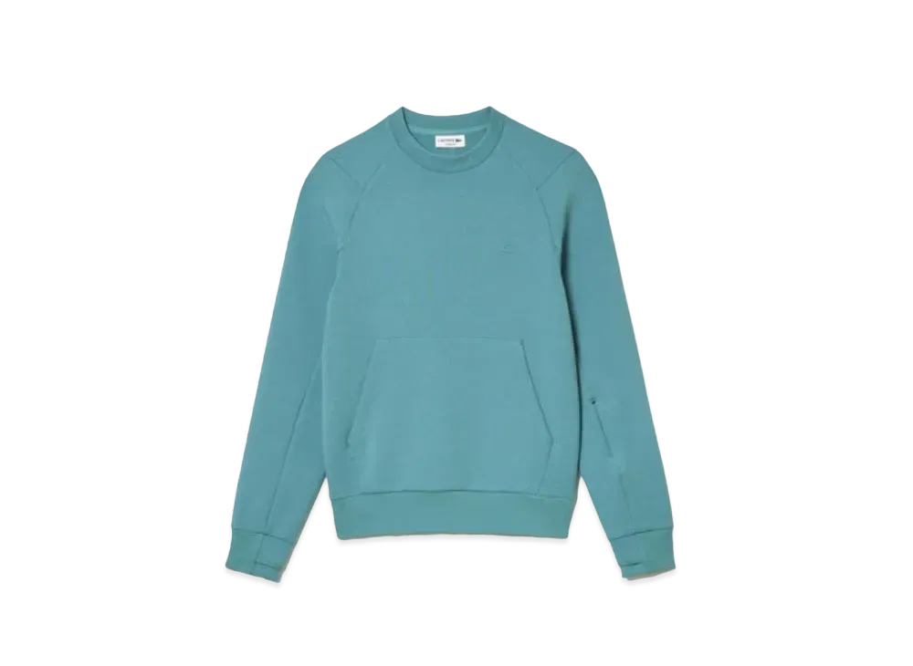 LACOSTE Double Face Crew Neck Sweatshirt "Light Blue"