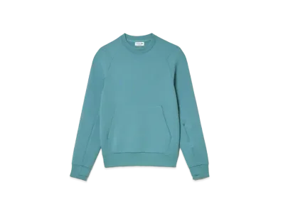 LACOSTE Double Face Crew Neck Sweatshirt "Light Blue"
