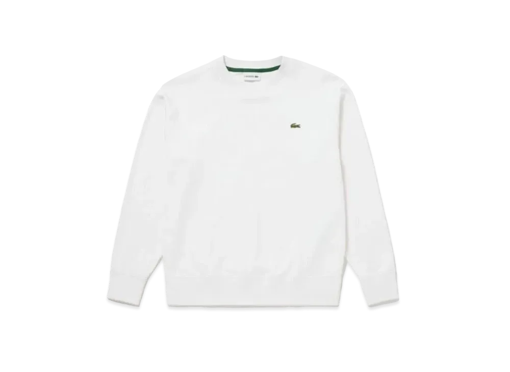 LACOSTE Premium Sweat Crew Neck "White"