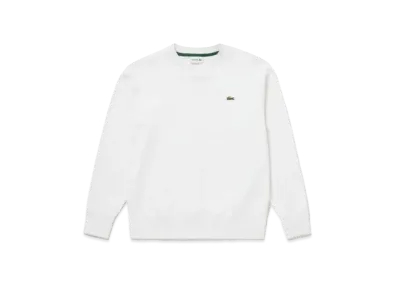LACOSTE Premium Sweat Crew Neck "White"