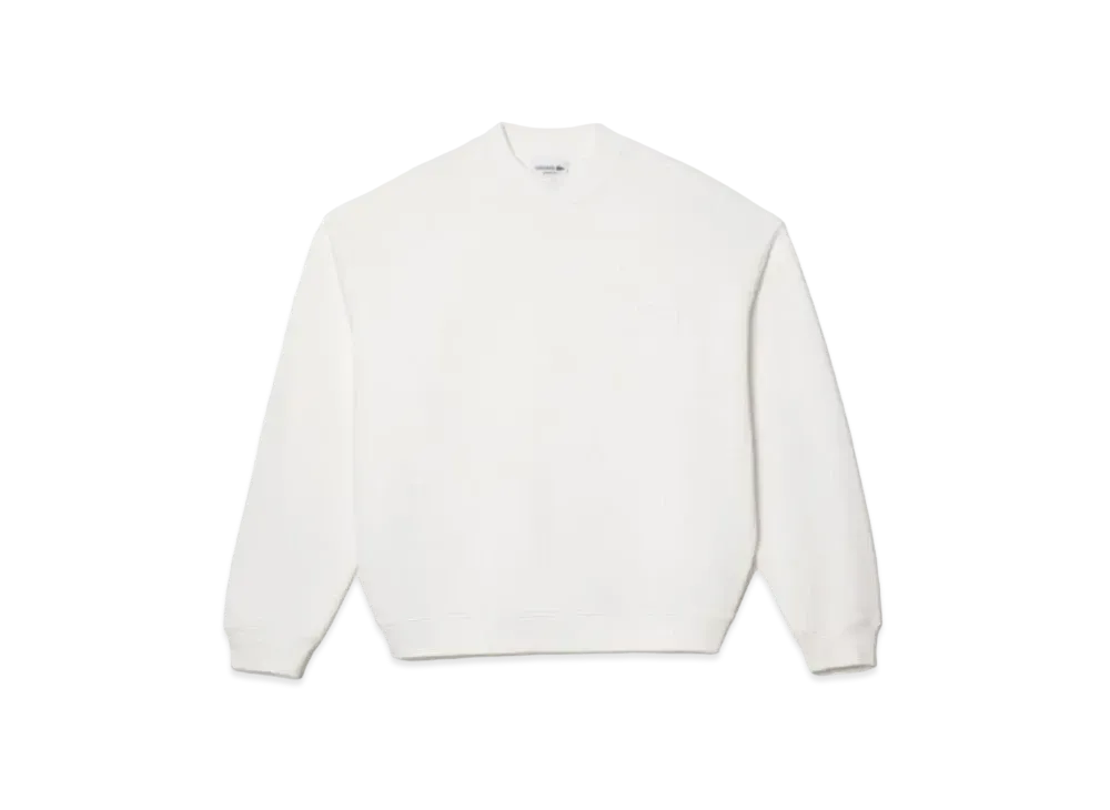 LACOSTE Tennis Stitch Crew Neck Sweat "White"