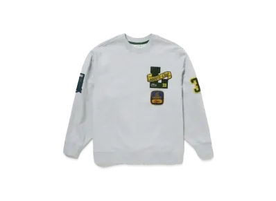 LACOSTE Heritage Patch Crew Neck Sweat "Grey"