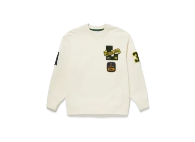 LACOSTE Heritage Patch Crew Neck Sweat "White"