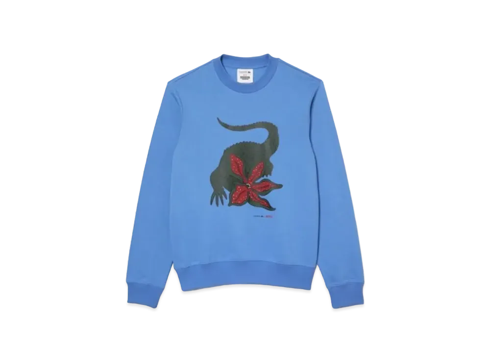 LACOSTE x Netflix Arrange Logo Crew Neck Sweat "Blue"