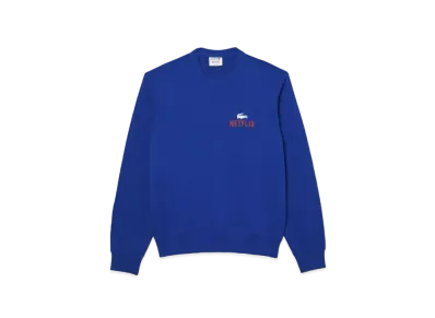LACOSTE x Netflix Back Print Crew Neck Sweat "Royal"