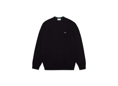 LACOSTE Essen Char Cable Knit Sweater "Navy"