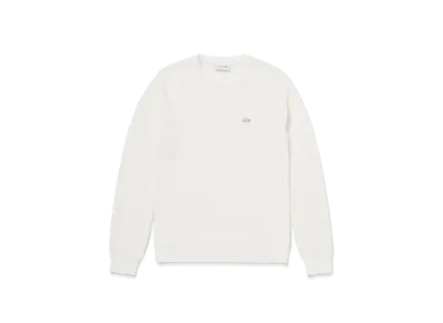 LACOSTE Heather Color Ring Waffle Knit "White"