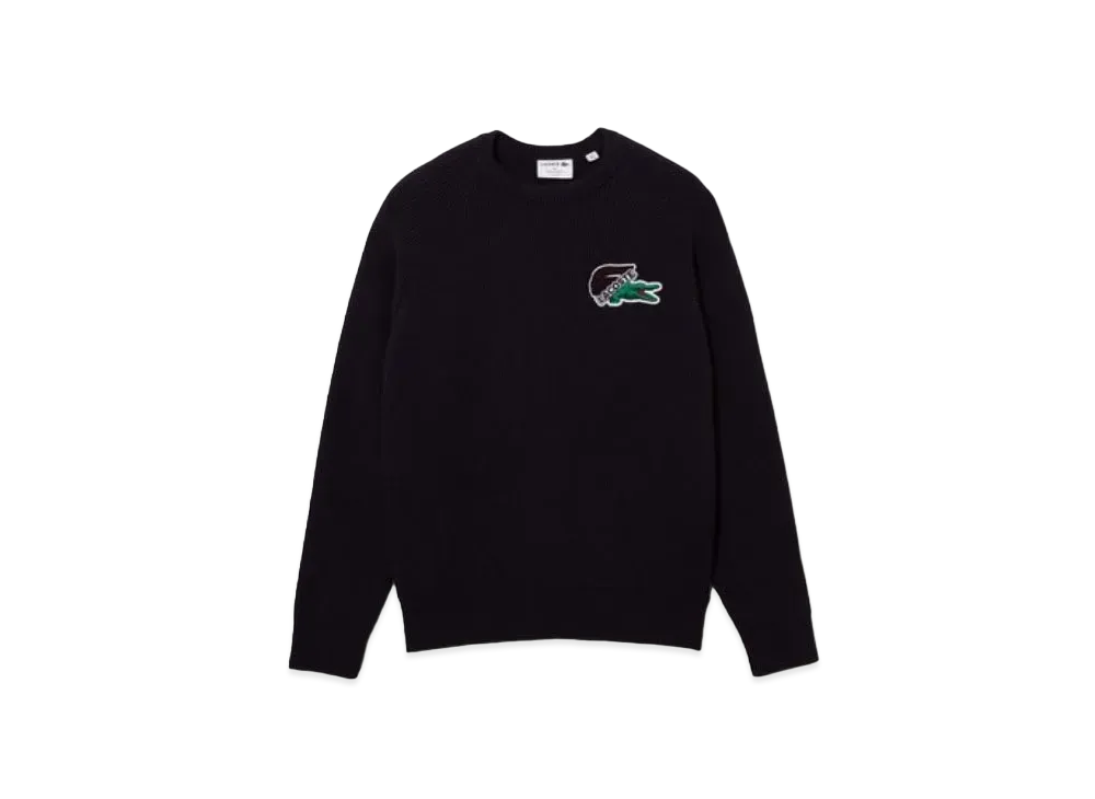 LACOSTE Maid In France Crew Neck Sweater "Navy"