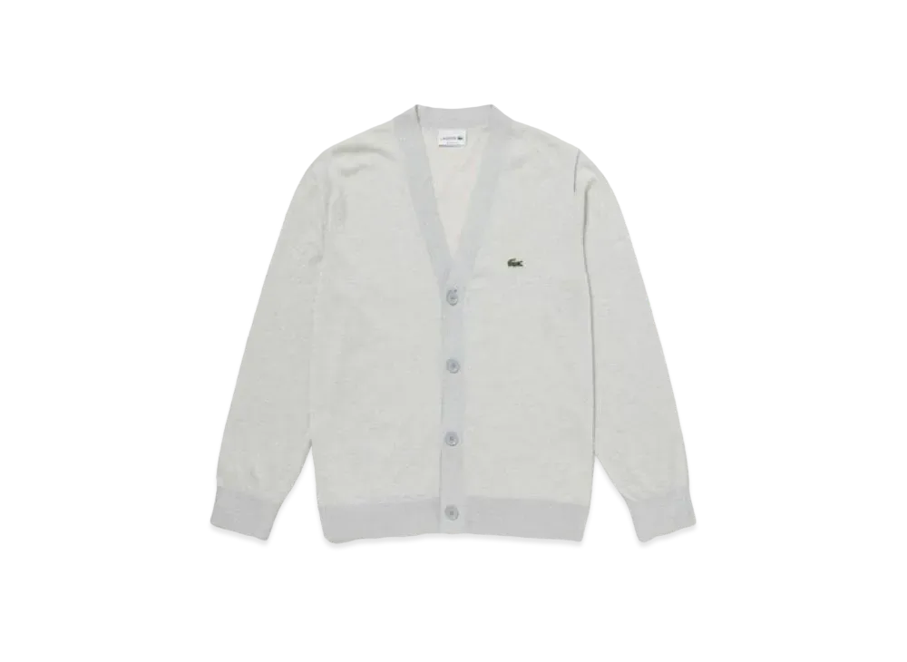 LACOSTE High Gauge Knit Cardigan "Grey"