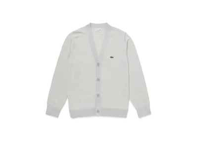 LACOSTE High Gauge Knit Cardigan "Grey"