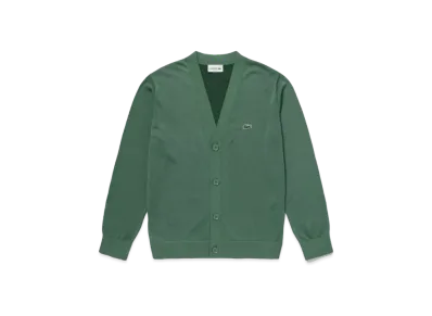 LACOSTE High Gauge Knit Cardigan "Green"