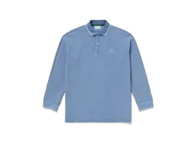 LACOSTE Loose Fit Big Pique Ground Indigo Polo Shirt "Indigo Blue"