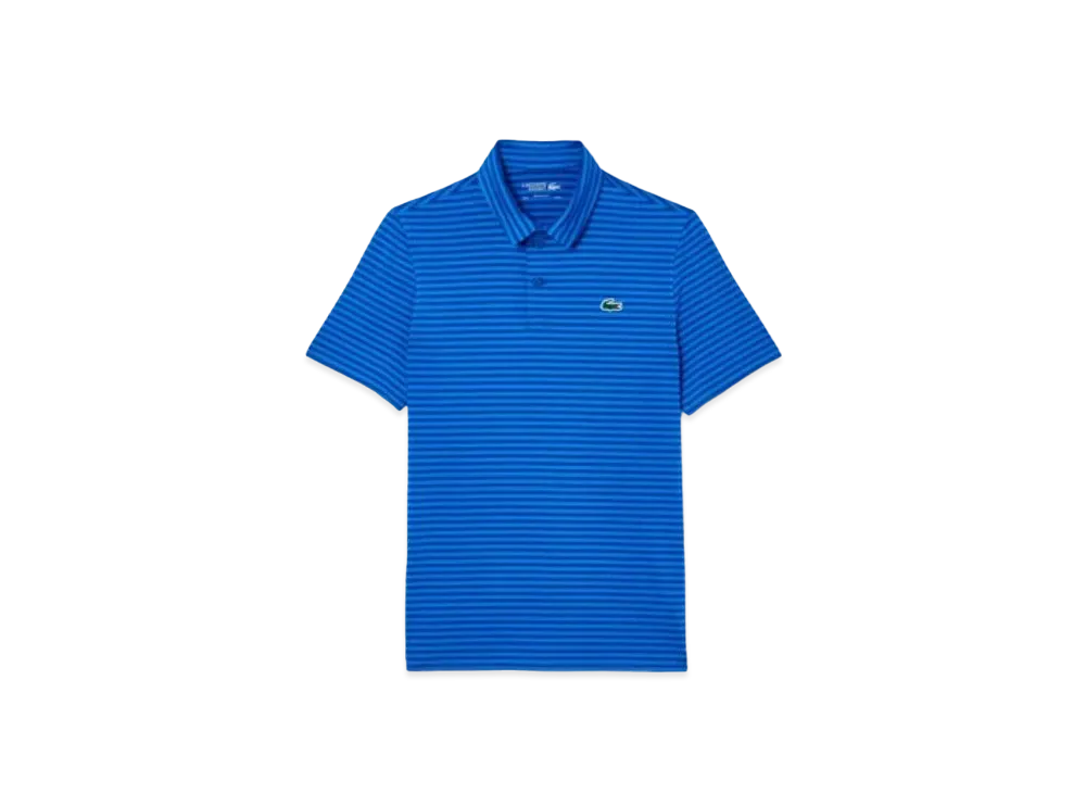 LACOSTE Ultra Dry By Color Border Polo Shirt "Blue"