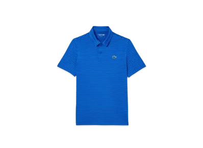 LACOSTE Ultra Dry By Color Border Polo Shirt "Blue"