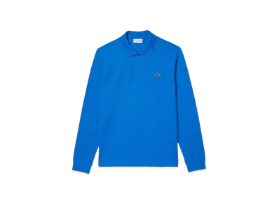 LACOSTE Original Fit Long Sleep Polo Shirt "Blue"