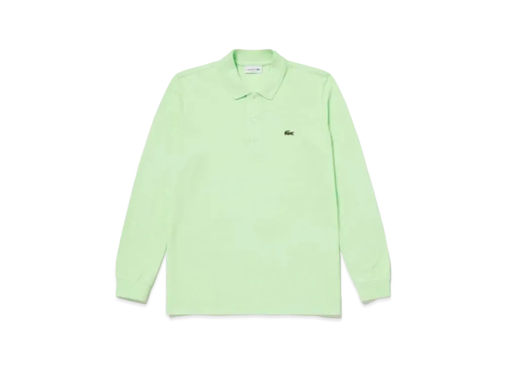 LACOSTE Original Fit Long Sleep Polo Shirt "Light Green"