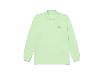LACOSTE Original Fit Long Sleep Polo Shirt "Light Green"