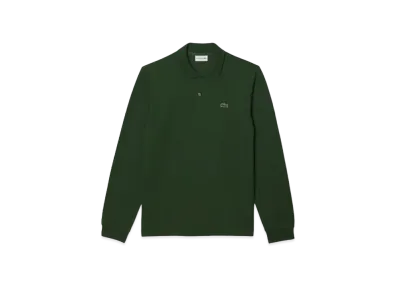 LACOSTE Original Fit Long Sleep Polo Shirt "Green"