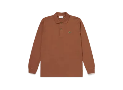 LACOSTE Original Fit Long Sleep Polo Shirt "Brown"