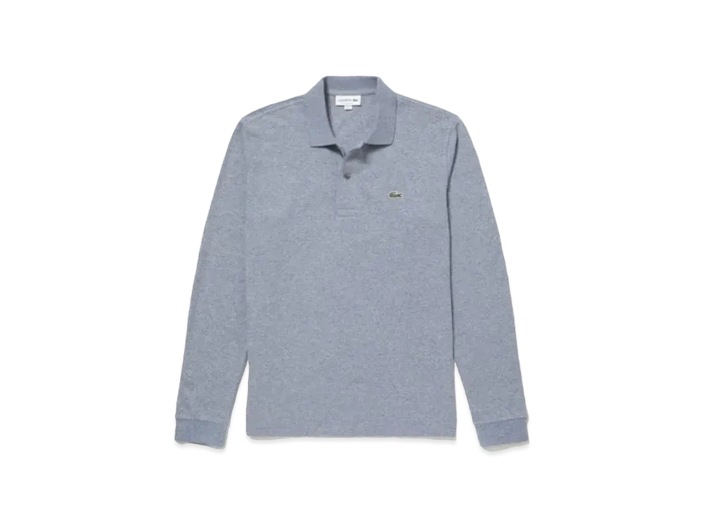 LACOSTE Long Sleep Color Polo Shirt L1313 "Light Blue Grey"