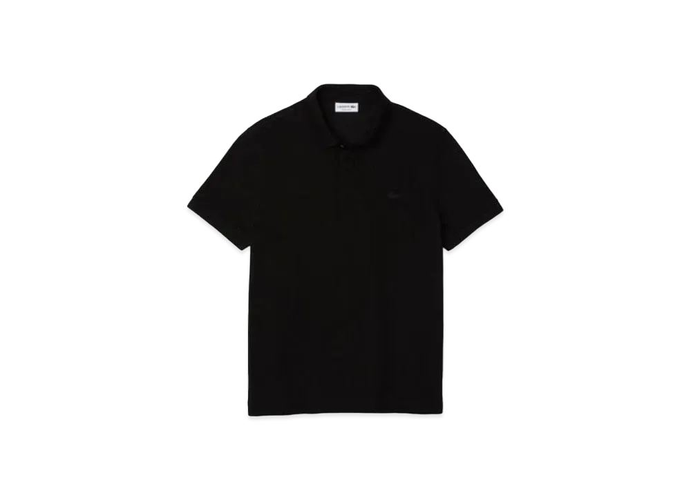 LACOSTE Regular Fit Stretch Paris Polo Shirt "Black"