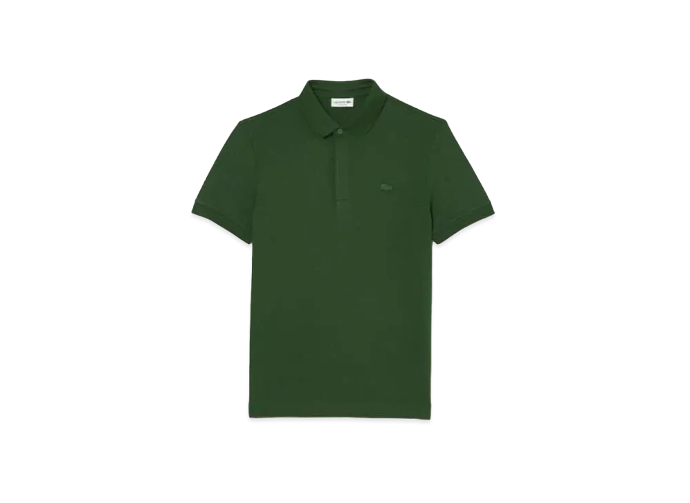 LACOSTE Regular Fit Stretch Paris Polo Shirt "Green"