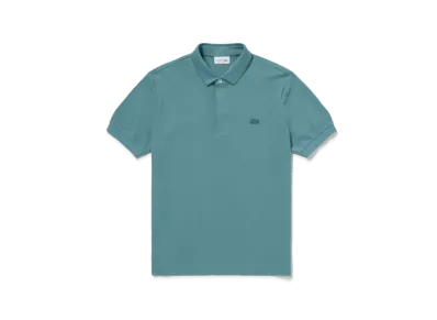 LACOSTE Regular Fit Stretch Paris Polo Shirt "Emerald Blue"