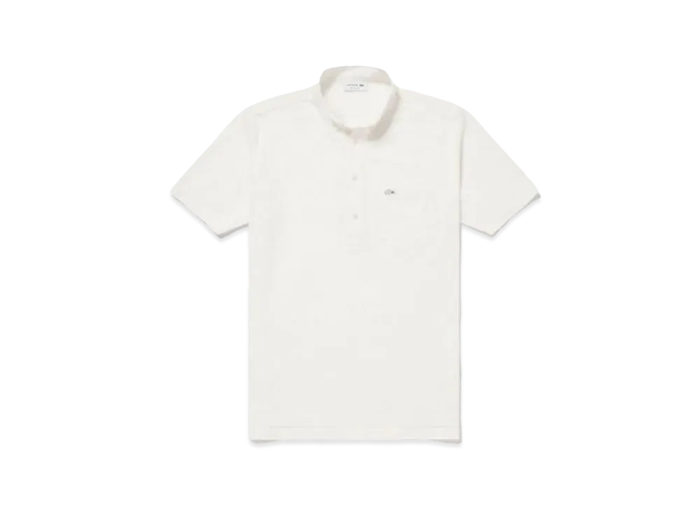 LACOSTE Cool Max Blend Pique Ground Polo Shirt "White"