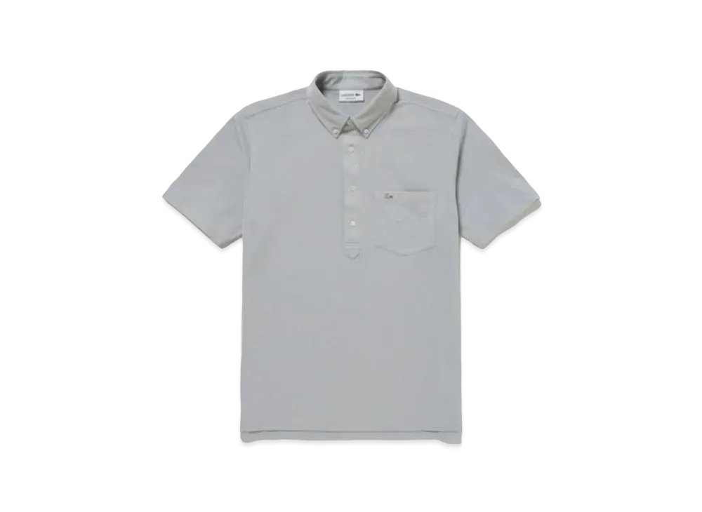 LACOSTE Cool Max Blend Pique Ground Polo Shirt "Grey"