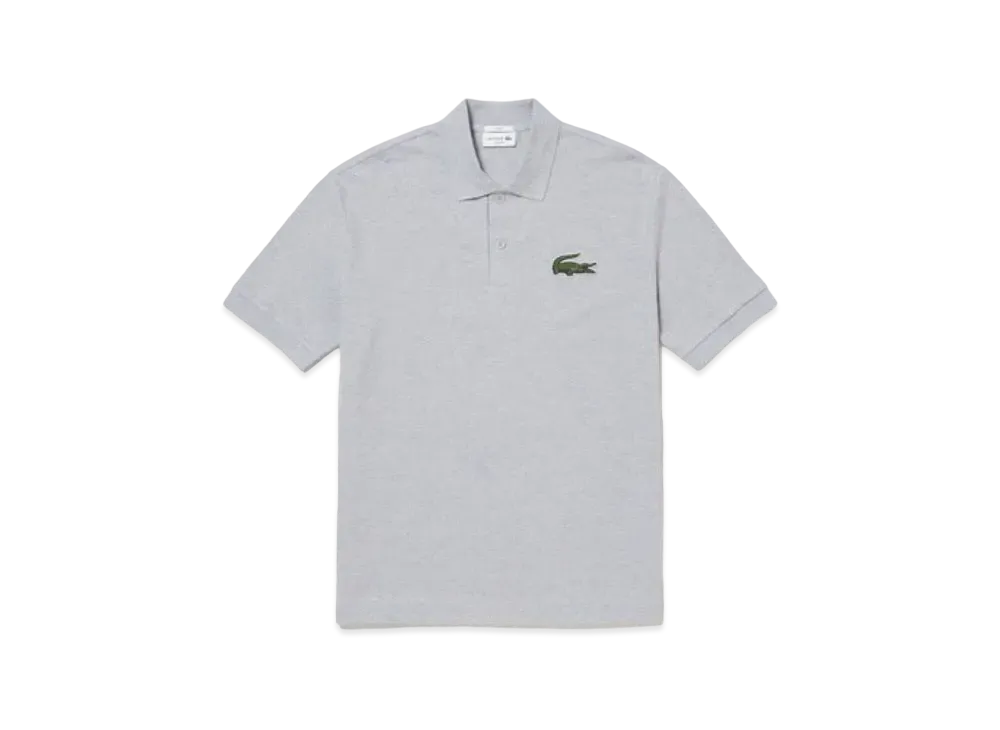 LACOSTE Loose Fit Cotton Pique Polo Shirt "Grey"