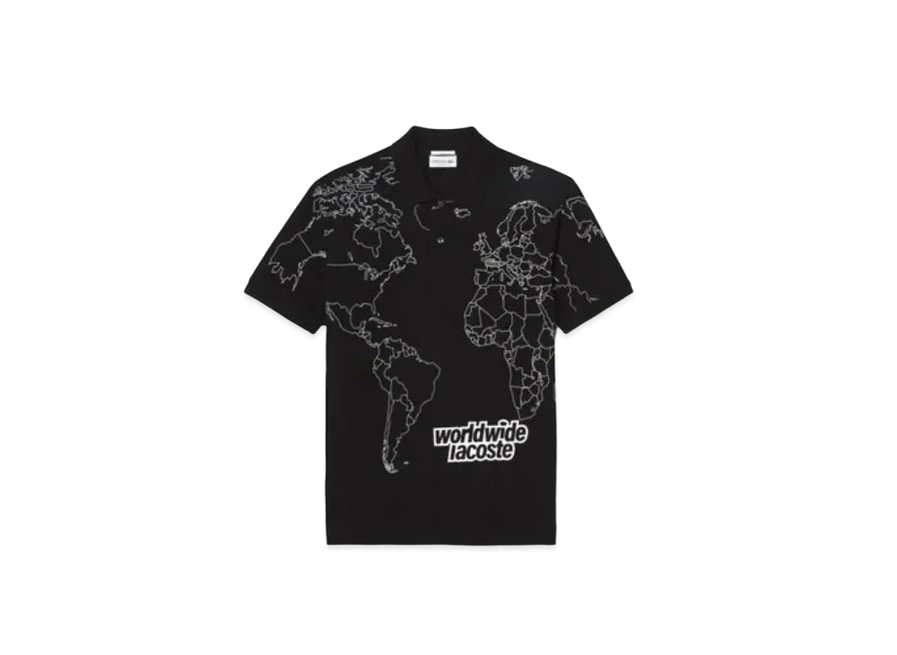 LACOSTE World Wide LACOSTE Polo Shirt "Black"