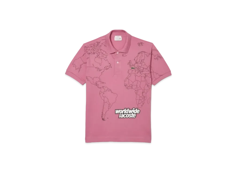 LACOSTE World Wide LACOSTE Polo Shirt "Pink"