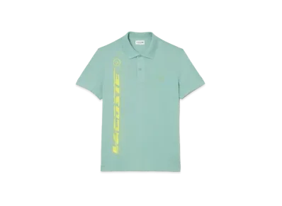 LACOSTE 3D Graphic Print Polo Shirt "Light Green"
