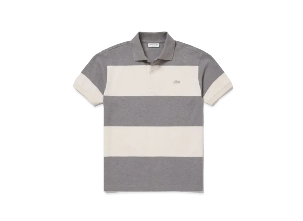 LACOSTE Original Melange Border Polo Shirt "Grey"
