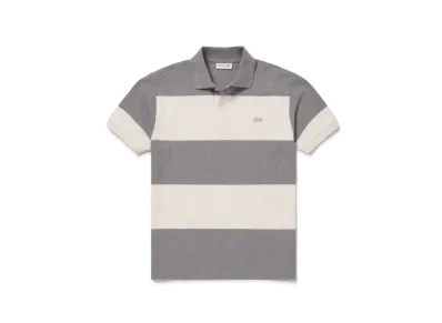 LACOSTE Original Melange Border Polo Shirt "Grey"