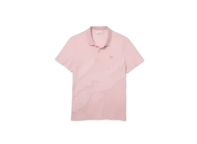 LACOSTE Oversize Print Polo Shirt "Pink"