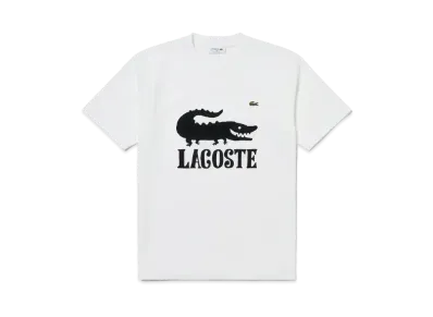 LACOSTE x ONE PIECE Crocodile Logo T-Shirt "White"