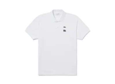 LACOSTE x ONE PIECE Crocodile Logo Embroidered L.12.12 Polo Shirt "White"