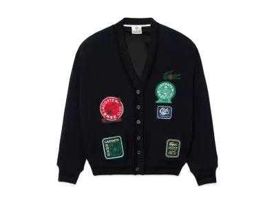 LACOSTE x CLOT Cotton Cashmere Reversible Cardigan "Navy"