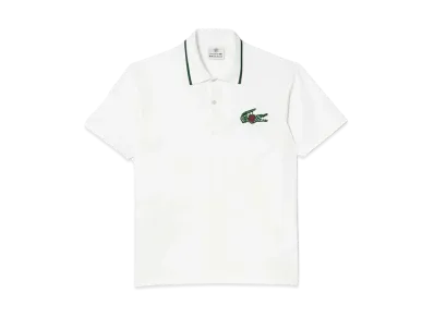 LACOSTE x CLOT Loose Fit Ultra Dry Jersey Polo Shirt "White"