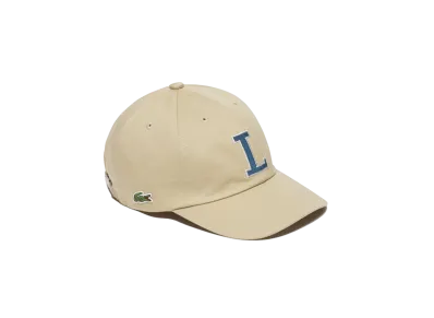 LACOSTE Cotton Twill L Logo Cap "Beige"