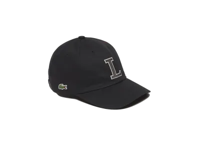 LACOSTE Cotton Twill L Logo Cap "Black"