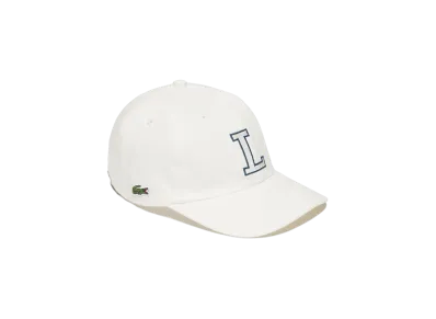 LACOSTE Cotton Twill L Logo Cap "White"