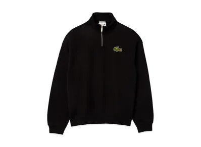 LACOSTE Half Zip Stand Up Collar Sweat "Black"