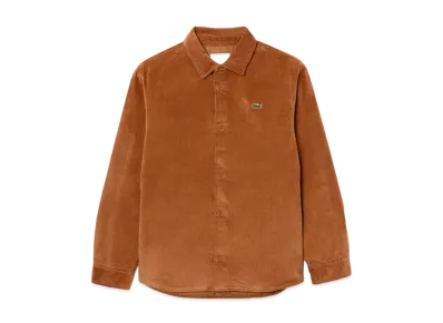 LACOSTE Insulated Corduroy Shirt Jacket "Brown"