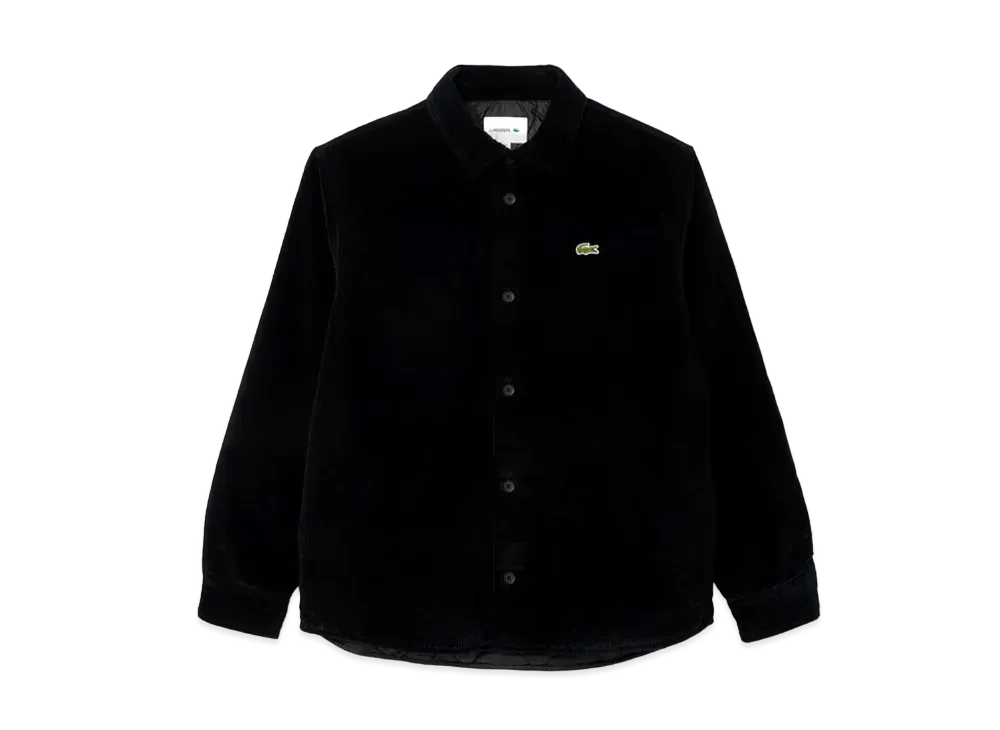 LACOSTE Insulated Corduroy Shirt Jacket "Black"