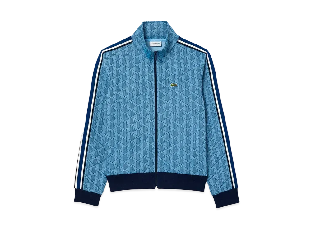 LACOSTE Monogram Jacquard Track Jacket "LightBlue"