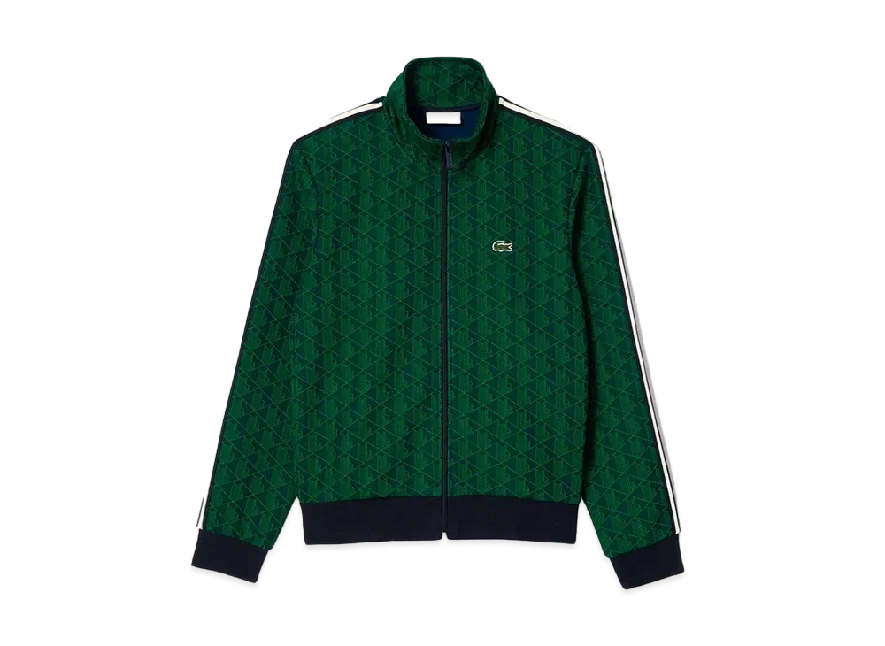 LACOSTE Monogram Jacquard Track Jacket "Green"