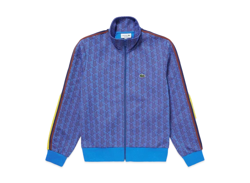 LACOSTE Monogram Jacquard Track Jacket "Blue"