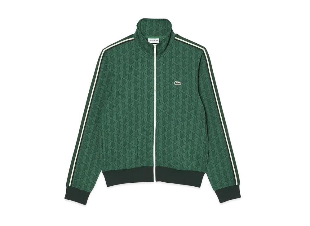 LACOSTE Monogram Jacquard Track Jacket "Green"